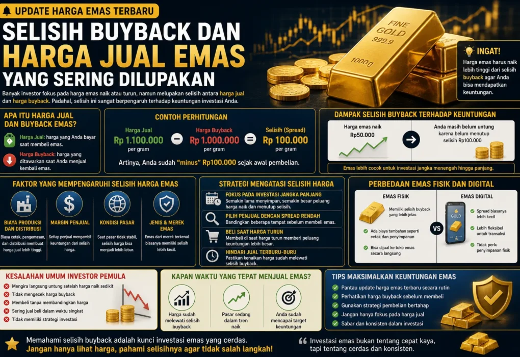 Update harga emas terbaru